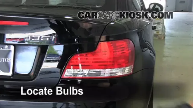 2009 BMW 135i 3.0L 6 Cyl. Turbo Coupe Éclairage Feux de position arrière (remplacer ampoule)